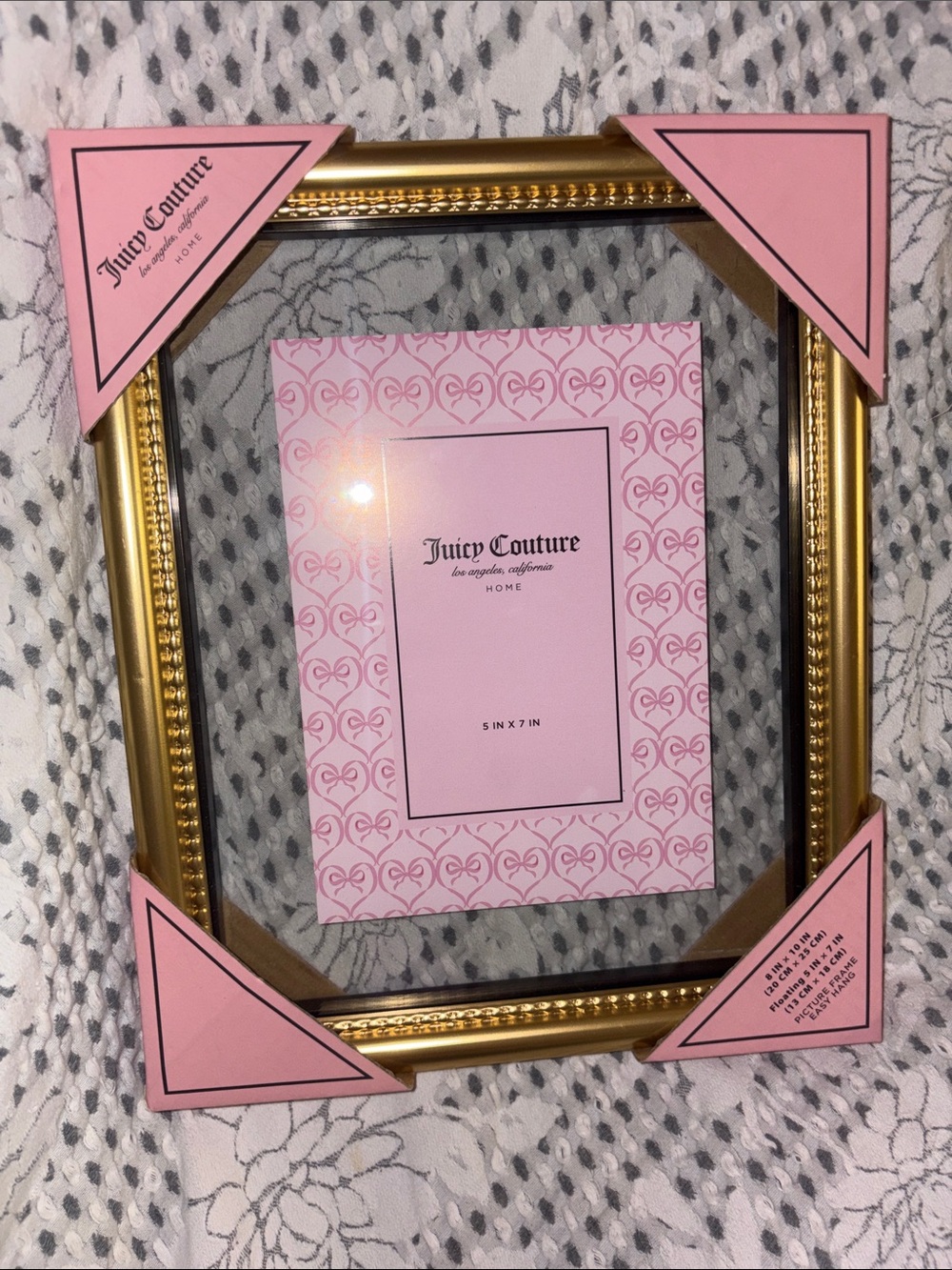 Juicy Couture Gold Frame 8x10 inches